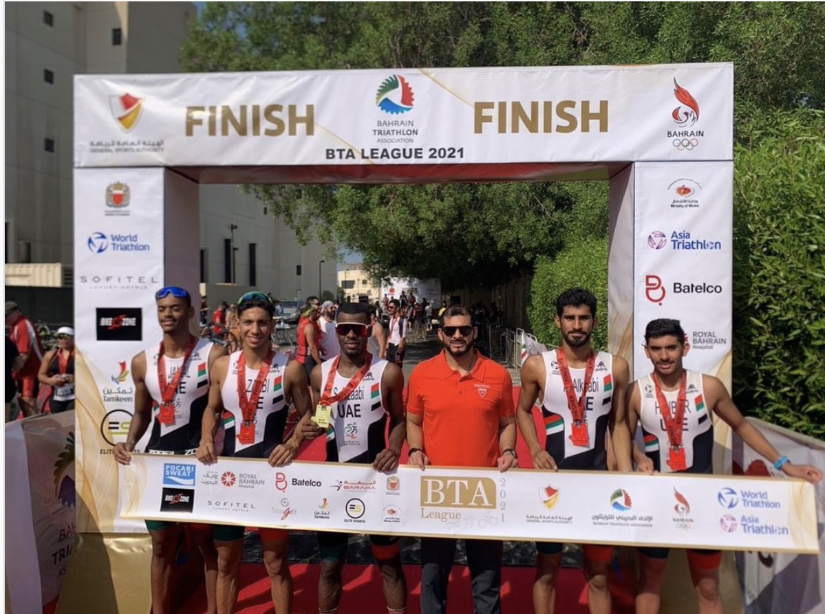 Saud Al Zaabi, UAE national triathlon player, wins first place in Bahrain Triathlon