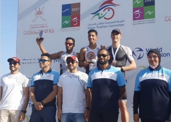 UAE national team players win first and second place in Oman Triathlon 